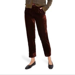 Madewell Velvet Tapered Pants 💫✨